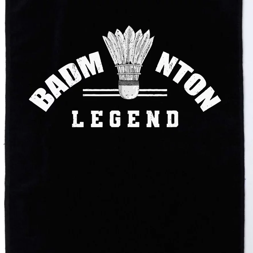 Badminton Legend Shuttlecock Birdie Badminton Platinum Collection Golf Towel