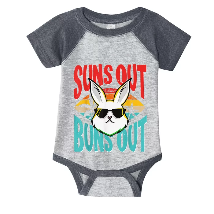 Bunny Lover Suns Out Buns Out Infant Baby Jersey Bodysuit