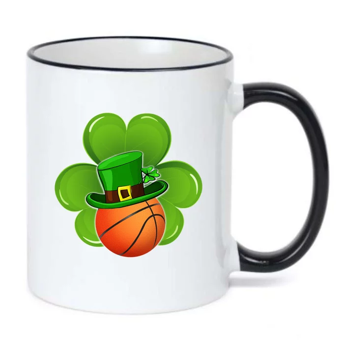 Basketball Leprechaun Shamrock Irish St Patricks Day Gift Black Color Changing Mug