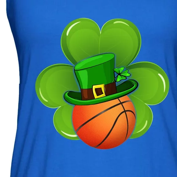 Basketball Leprechaun Shamrock Irish St Patricks Day Gift Ladies Essential Flowy Tank