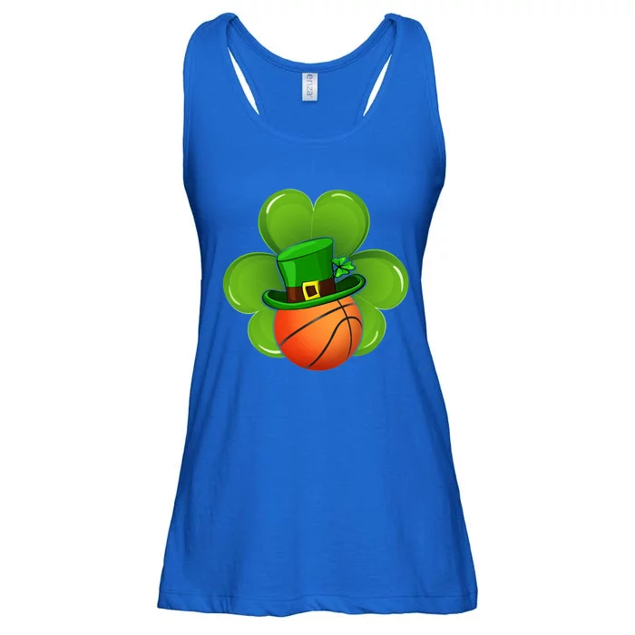 Basketball Leprechaun Shamrock Irish St Patricks Day Gift Ladies Essential Flowy Tank