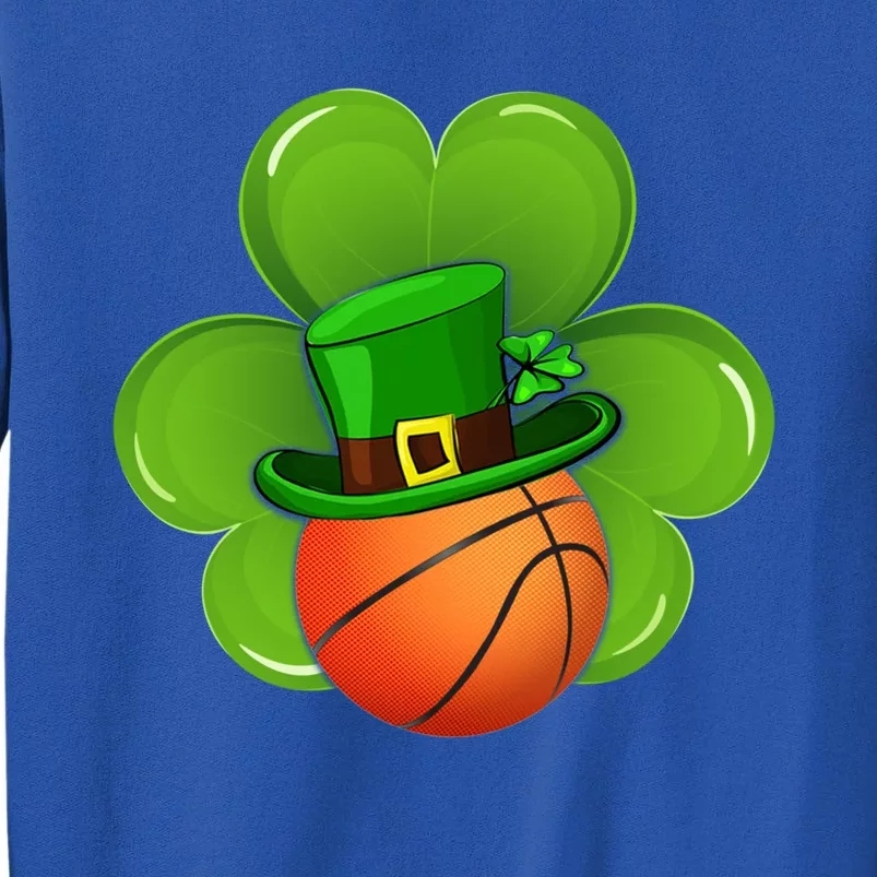 Basketball Leprechaun Shamrock Irish St Patricks Day Gift Tall Sweatshirt