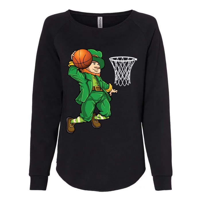 Basketball Leprechaun St Patricks Day Sports Meaningful Gift Womens California Wash Sweatshirt