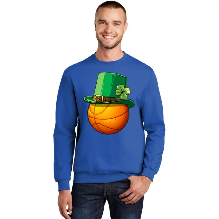 Basketball Leprechaun St Patricks Day Gift Gift Tall Sweatshirt