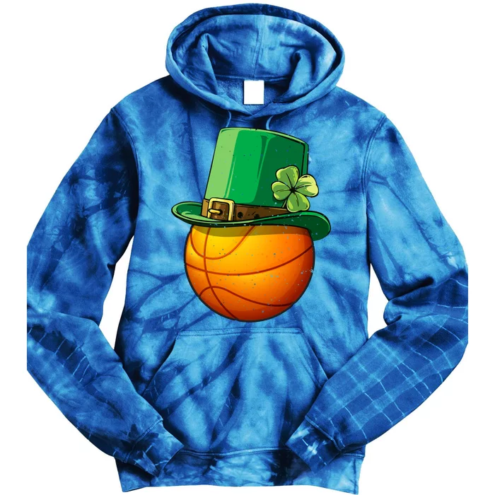 Basketball Leprechaun St Patricks Day Gift Gift Tie Dye Hoodie