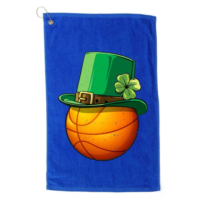 Basketball Leprechaun St Patricks Day Gift Gift Platinum Collection Golf Towel