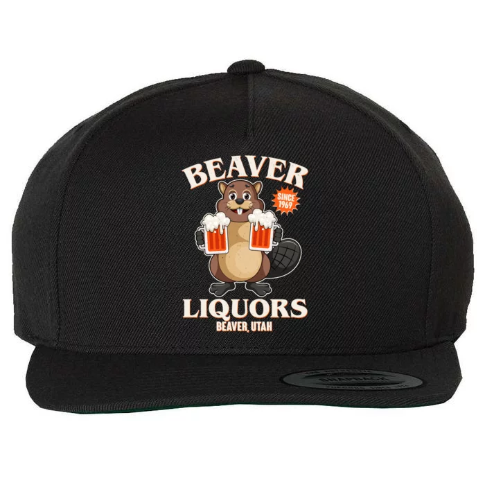 Beaver Liquors Since 1969 Beaver Utah Wool Snapback Cap