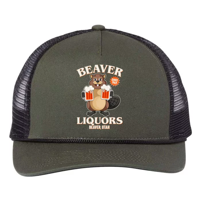 Beaver Liquors Since 1969 Beaver Utah Retro Rope Trucker Hat Cap