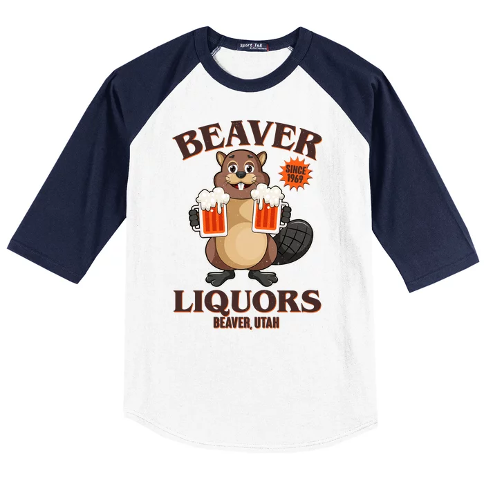 Beaver Liquors Since 1969 Beaver Utah Baseball Sleeve Shirt