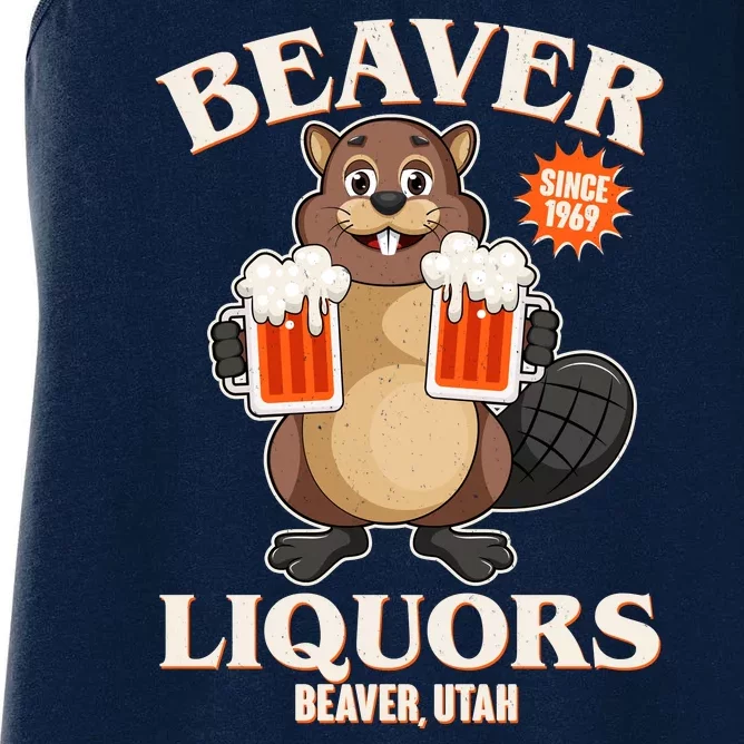 Beaver Liquors Since 1969 Beaver Utah Women's Racerback Tank