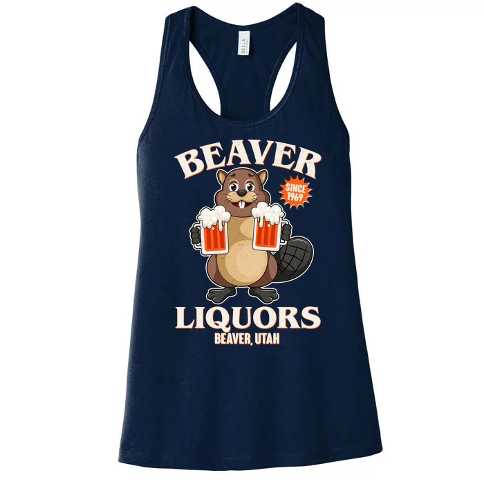 Beaver Liquors Since 1969 Beaver Utah Women's Racerback Tank