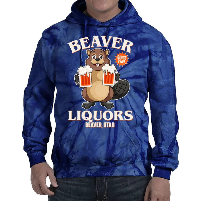 Beaver Liquors Since 1969 Beaver Utah Tie Dye Hoodie