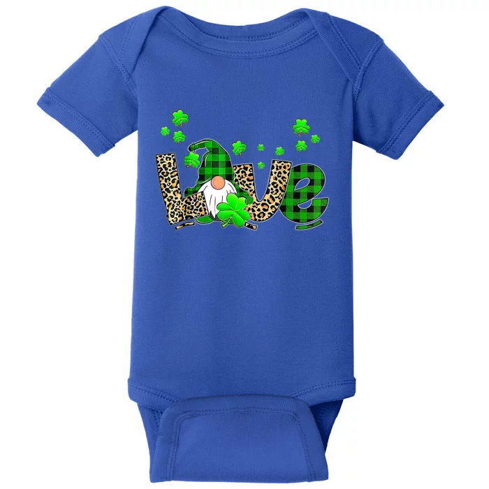 Bleached Love St Patricks Day Gnomes Shamrock Gift Baby Bodysuit