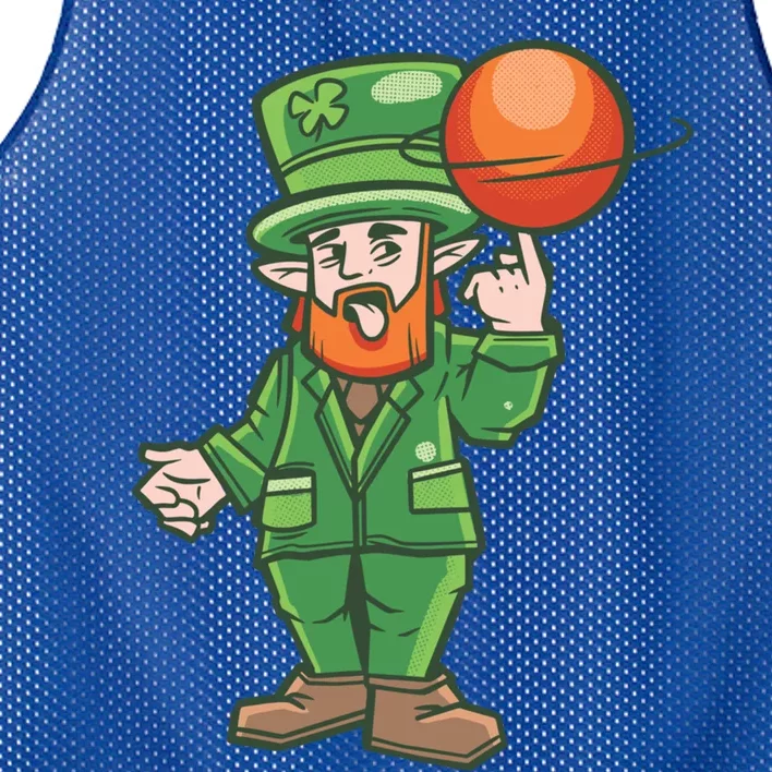 Basketball Leprechaun St Patrick's Day Irish Cool Gift Mesh Reversible Basketball Jersey Tank