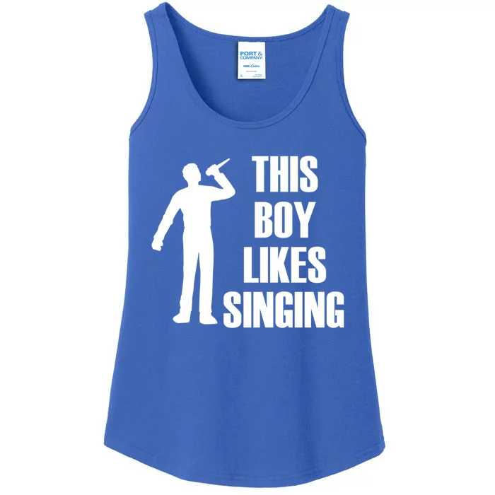 Boy Likes Singing Voice Coach Music Teacher Gift Ladies Essential Tank