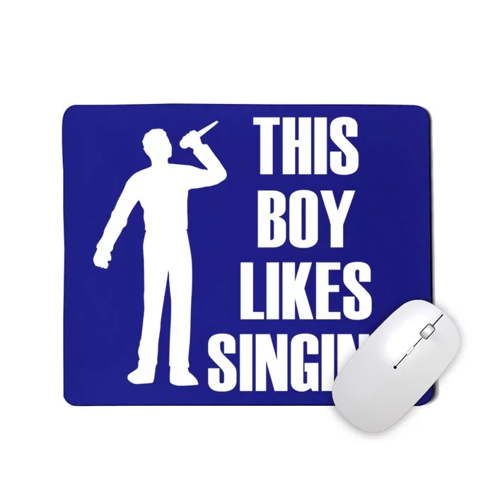 Boy Likes Singing Voice Coach Music Teacher Gift Mousepad