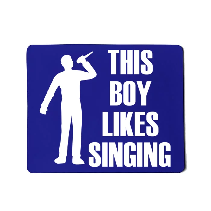 Boy Likes Singing Voice Coach Music Teacher Gift Mousepad