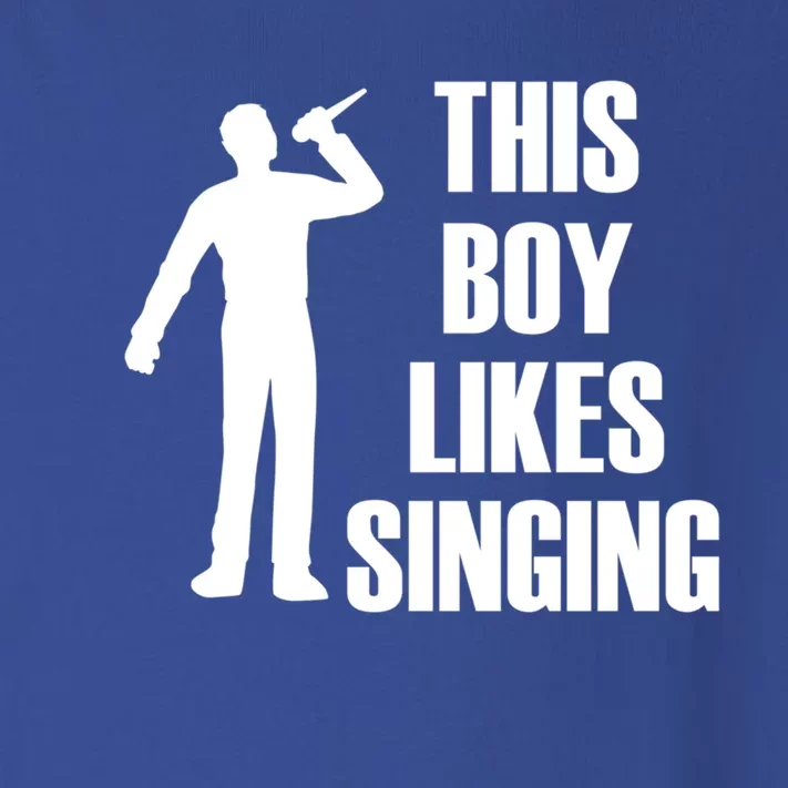 Boy Likes Singing Voice Coach Music Teacher Gift Toddler Long Sleeve Shirt