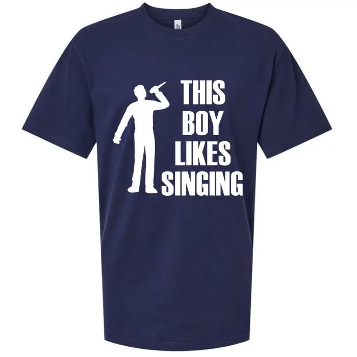 Boy Likes Singing Voice Coach Music Teacher Gift Sueded Cloud Jersey T-Shirt