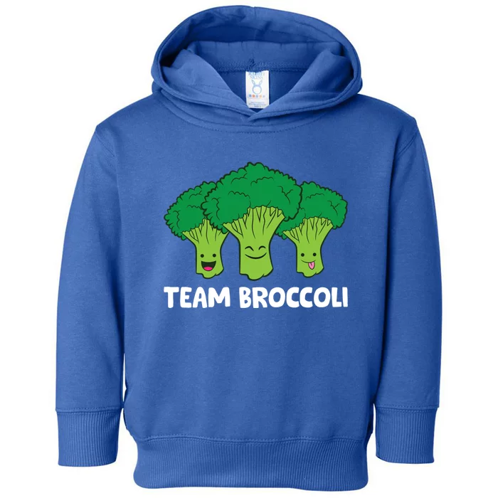 Broccoli Lover Team Broccoli Vegan Vegetarian Broccoli Funny Gift Toddler Hoodie