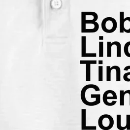 Bob Linda Tina Gene Louise Bob's Burgers Dry Zone Grid Performance Polo