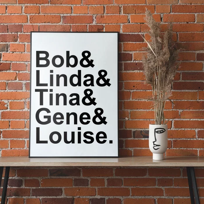 Bob Linda Tina Gene Louise Bob's Burgers Poster