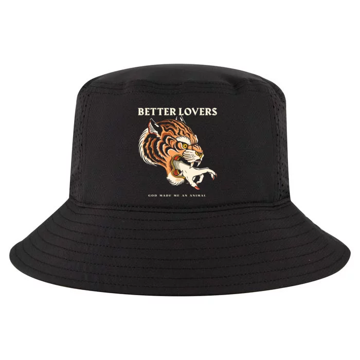 Better Lovers Tiger Hand God Made Me An Animal Cool Comfort Performance Bucket Hat