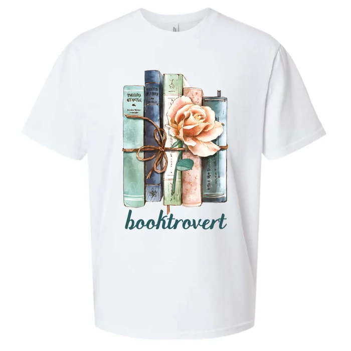 Booktroverts Librarian Teacher Book Lover Sueded Cloud Jersey T-Shirt