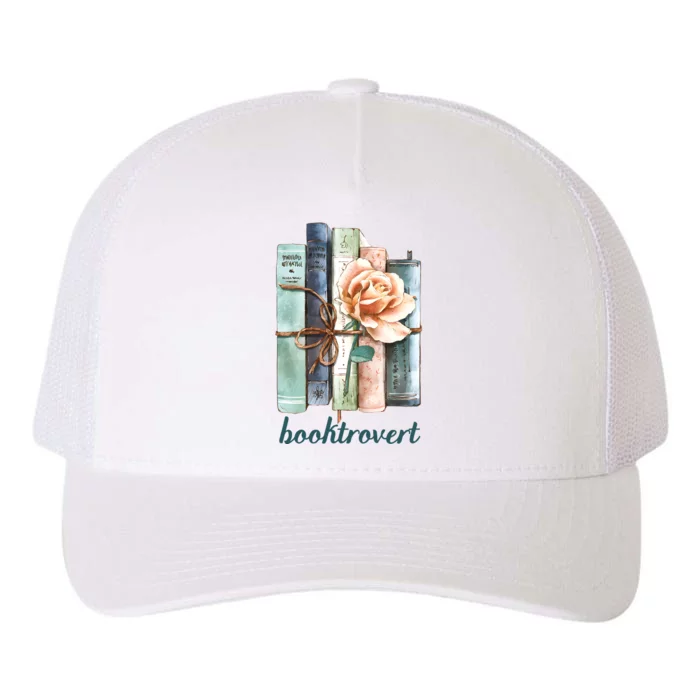 Booktroverts Librarian Teacher Book Lover Yupoong Adult 5-Panel Trucker Hat