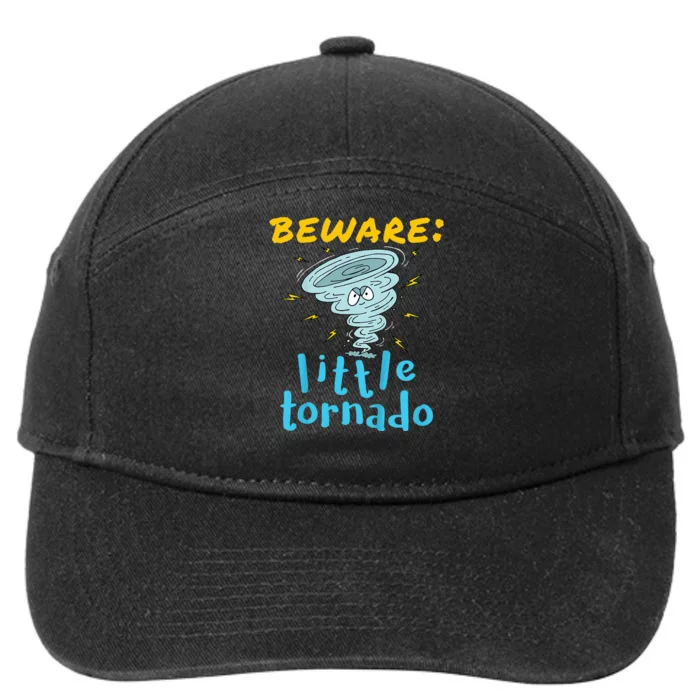 Beware Little Tornado Twister Active 7-Panel Snapback Hat