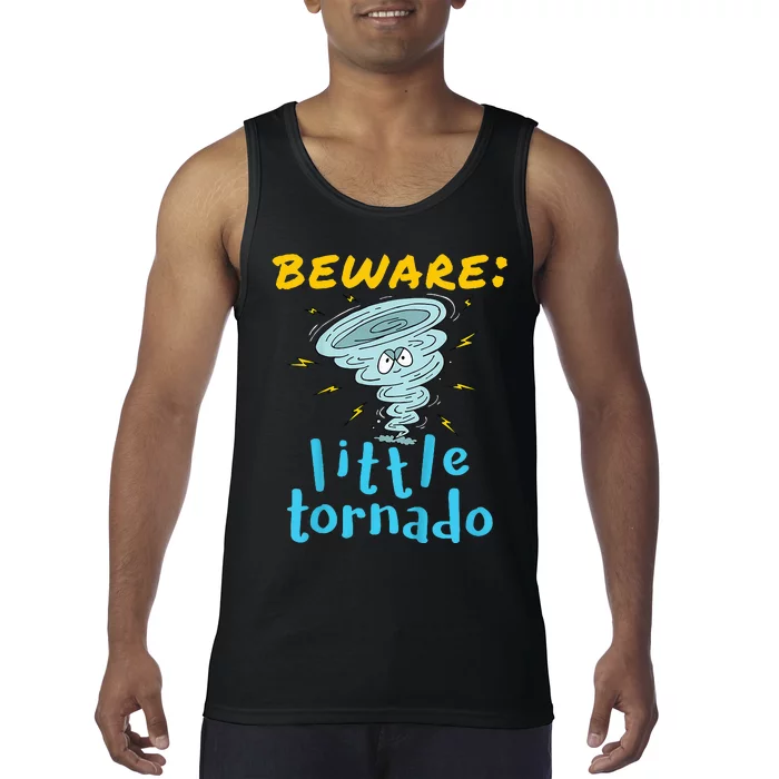 Beware Little Tornado Twister Active Tank Top