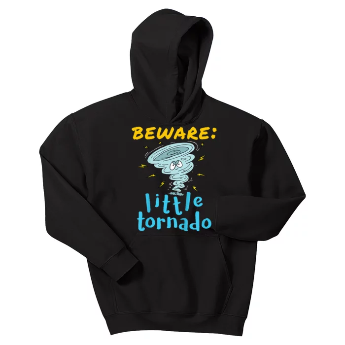 Beware Little Tornado Twister Active Kids Hoodie