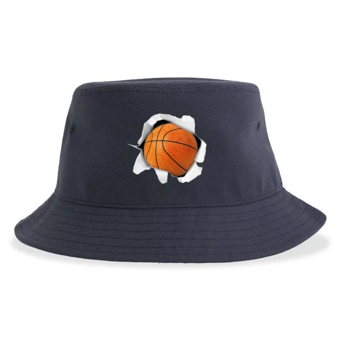 Basketball Lover Tee Ball Sustainable Bucket Hat