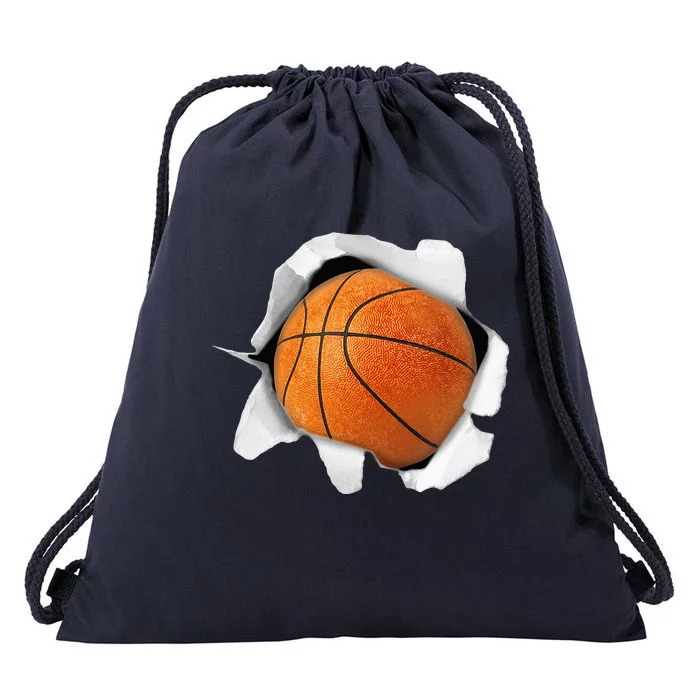 Basketball Lover Tee Ball Drawstring Bag