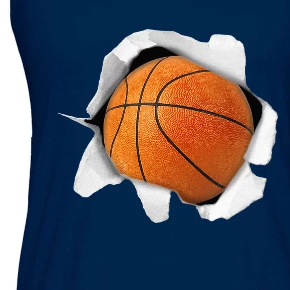 Basketball Lover Tee Ball Ladies Essential Flowy Tank