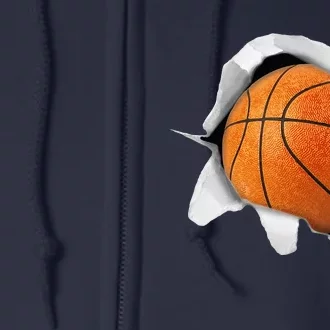 Basketball Lover Tee Ball Full Zip Hoodie