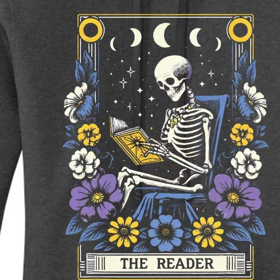 Book Lover Tarot Card The Reader Mystic Funny Women's Pullover Hoodie