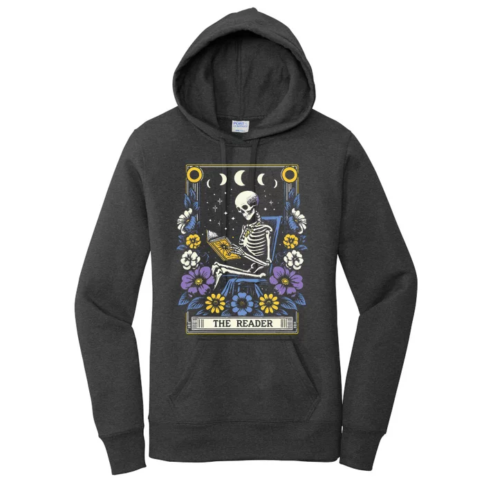 Book Lover Tarot Card The Reader Mystic Funny Women's Pullover Hoodie