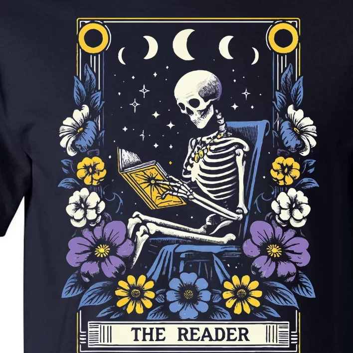 Book Lover Tarot Card The Reader Mystic Funny Tall T-Shirt