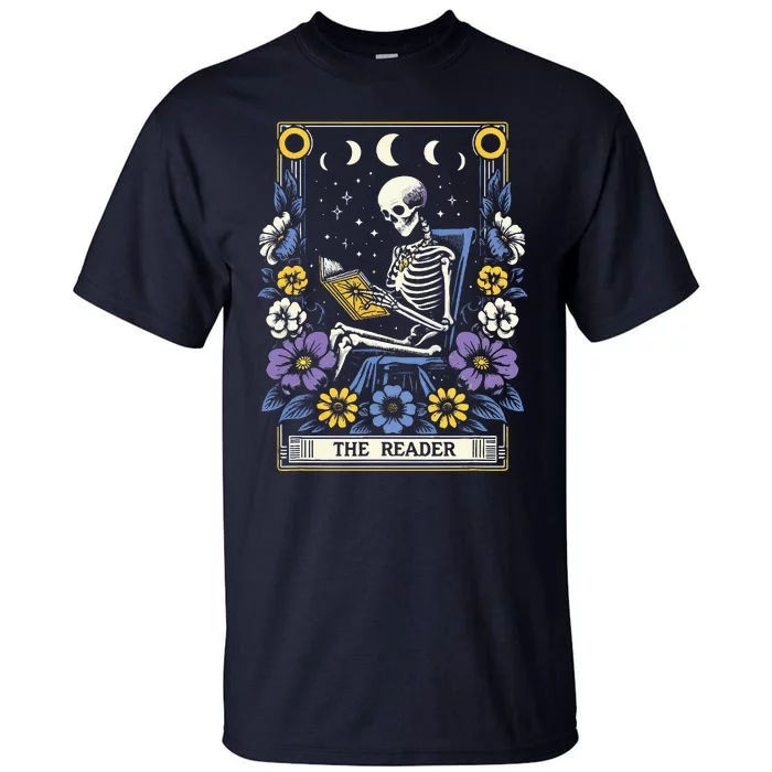 Book Lover Tarot Card The Reader Mystic Funny Tall T-Shirt