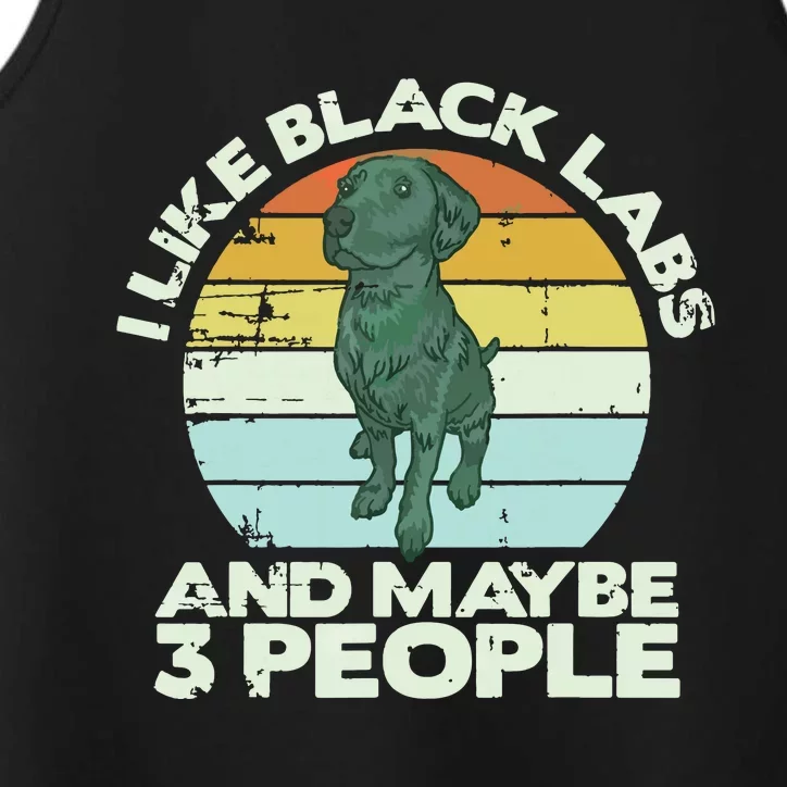 Black Labrador T Dog Lover Tee Black Lab Performance Tank