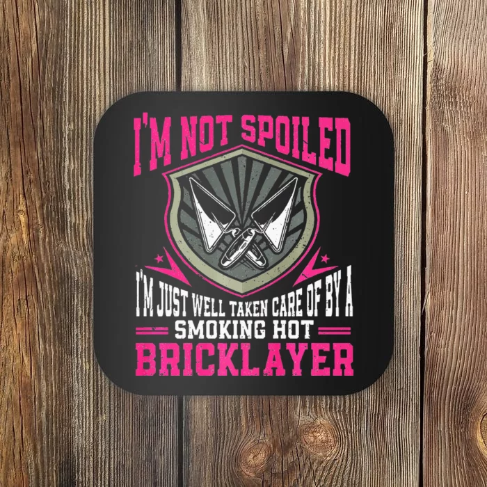 Brick Layer Union Bricklayer Girlfriend Bricklayer Wife Coaster