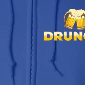 Beer Loving Uncle Druncle Funny Gift Full Zip Hoodie