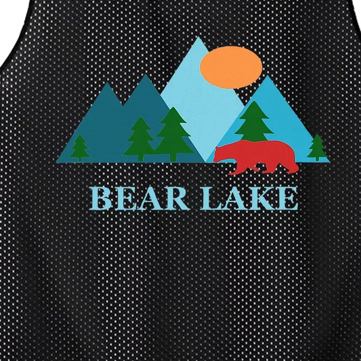 Bear Lake Utah And Idaho Vacation Souvenir Mesh Reversible Basketball Jersey Tank