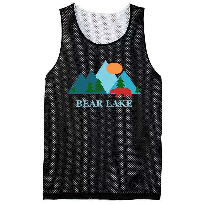 Bear Lake Utah And Idaho Vacation Souvenir Mesh Reversible Basketball Jersey Tank