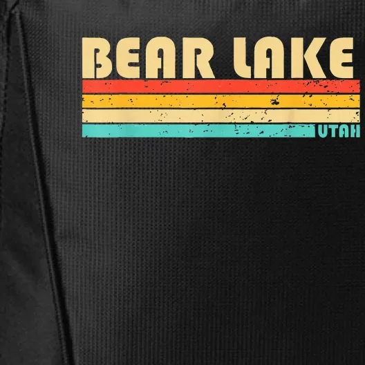 Bear Lake Utah Funny Fishing Camping Summer City Backpack