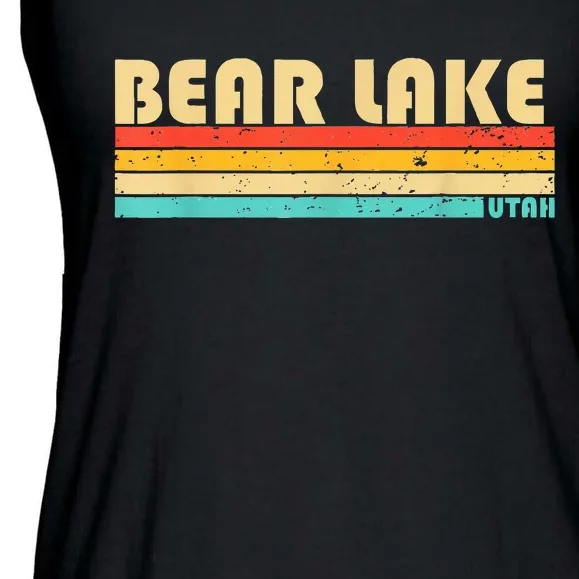 Bear Lake Utah Funny Fishing Camping Summer Ladies Essential Flowy Tank