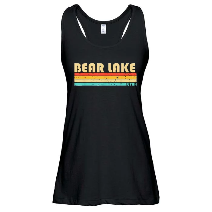 Bear Lake Utah Funny Fishing Camping Summer Ladies Essential Flowy Tank