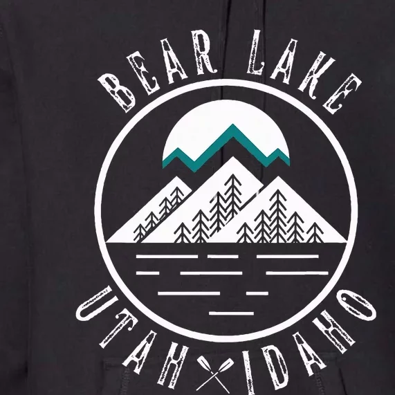 Bear Lake Utah Idaho Camping Boating Premium Hoodie