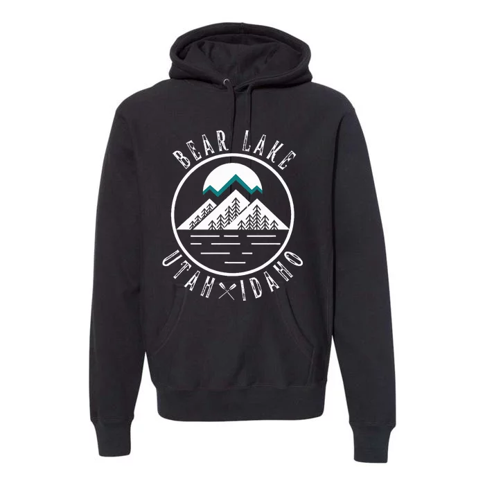 Bear Lake Utah Idaho Camping Boating Premium Hoodie